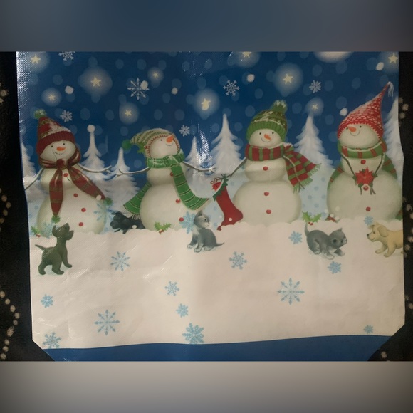 Christmas Snowman Tote Bag - Picture 2 of 4